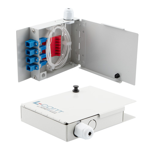 FTTH Fiber To The Home Terminal Box With 4 Simplex SC UPC Couplers