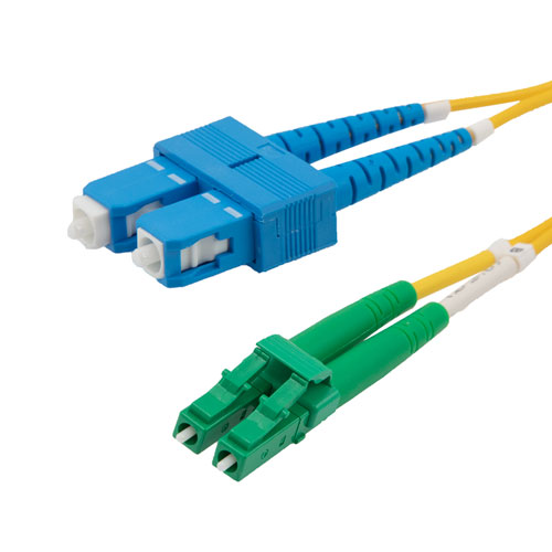 Fiber Optic Patch Cable LC APC To SC UPC Duplex 9 125 Single Mode OS2