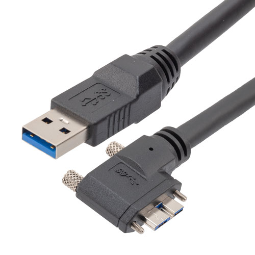 USB High Flex Drag Chain Cable, Type A Male Plug to Right Angle Right ...