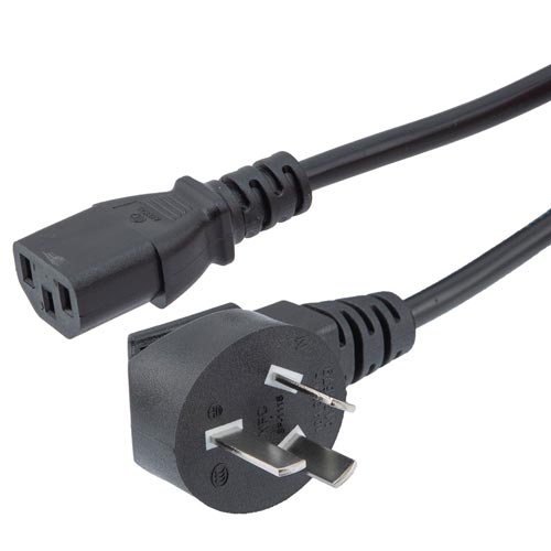 GB2099 Round Type I Downward Angle to C13 International Power Cord - 10 ...