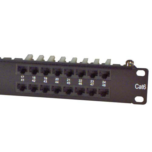 Cat6 Patch Panel, 48-Port UTP EIA568A/B - DCP110C6-48