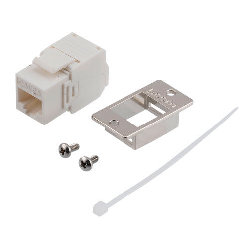 Flange Mount Kit Category A Gig Ethernet Tool Less Keystone Rj