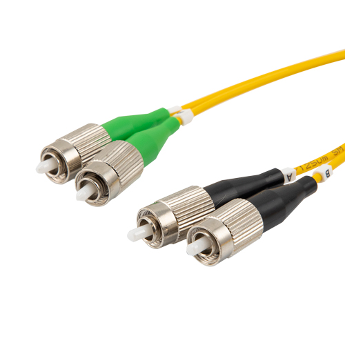 Fiber Optic Patch Cable FC/APC to FC/UPC Duplex 9/125 single mode OS2 ...