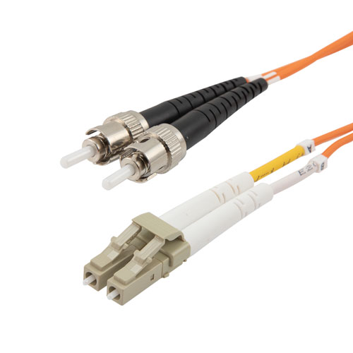 Fiber Optic Patch Cable LC to ST Duplex 62.5/125 multimode OM1 LSZH, 10 ...