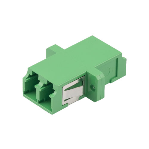 Fiber Optic Economy Coupler, LC/APC, duplex single mode, plastic body ...