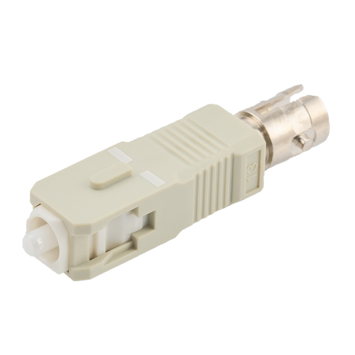 Hybrid Fiber Optic Adapter, SC Male to ST Female, MultiMode