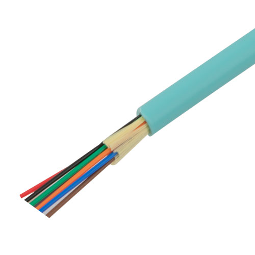 Indoor Multi-Fiber Distribution Cable, 8 Fiber, 40/100GB OM4, Riser Rated