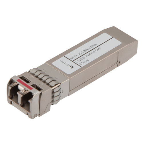 Fiber Optic Transceiver, SFP+, CWDM 1490nm, ZR SMF 80KM, 10G DDM, MSA ...