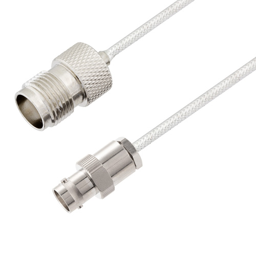 BNC Female to TNC Female Cable Assembly using LC085TB Coax, 1.5 FT