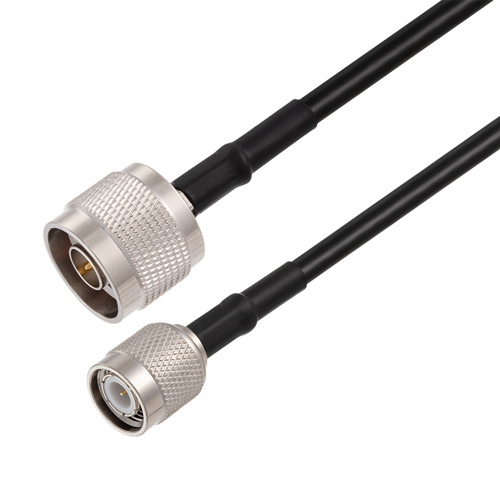 N Male to TNC Male Cable Assembly using RG58 Coax, 1 FT