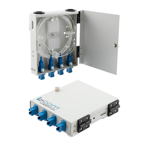 FTTH (Fiber To The Home) Metal Terminal Box with 4 Simplex SC/UPC ...