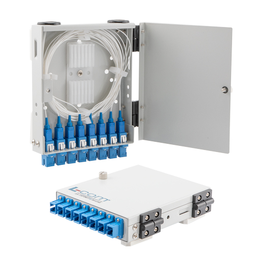 FTTH (Fiber To The Home) Metal Terminal Box with 8 Simplex SC/UPC ...