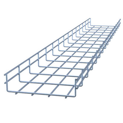 L-Com Electro Zinc Plated Wire Mesh Cable Tray, 7.88