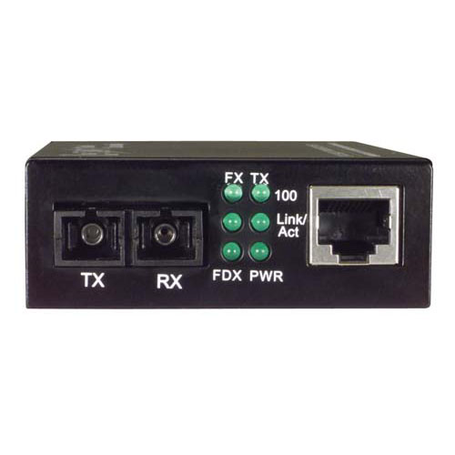 L-com Ethernet Media Converter 10/100TX to 100FX MM SC 2km - LCMC-MC-2