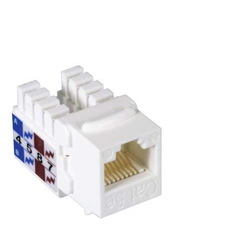 Category 5E Keystone Jack 110/RJ45 EIA568A/B White - MJS110C5E-WT