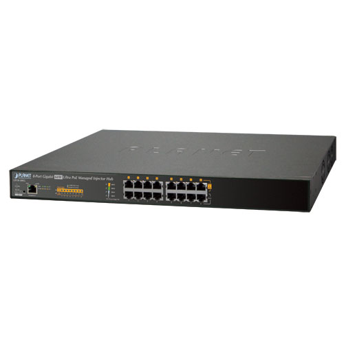 8-Port Gigabit 60W Ultra PoE Managed Injector Hub (400W) - PT-UPOE-800G