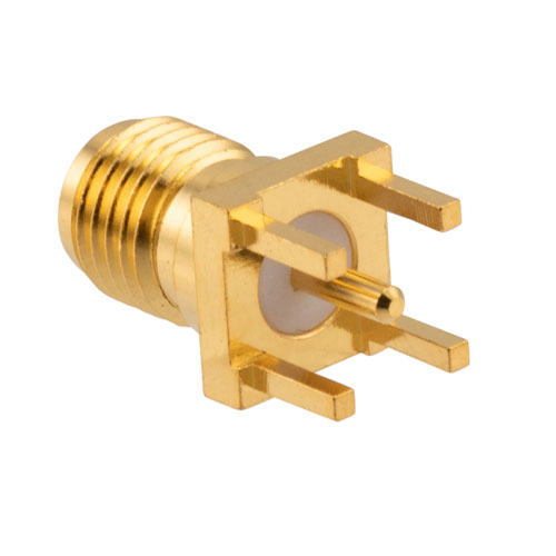 RF PCB Connector, SMA Female Straight