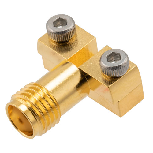 RF PCB Connector, SMA, Female, Up to 18 GHz, End Launch, Right Angle