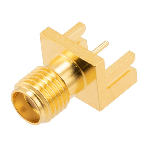 RF PCB Connector, SMA, Female, Up to 18 GHz, Edge Mount, Straight, 0. ...