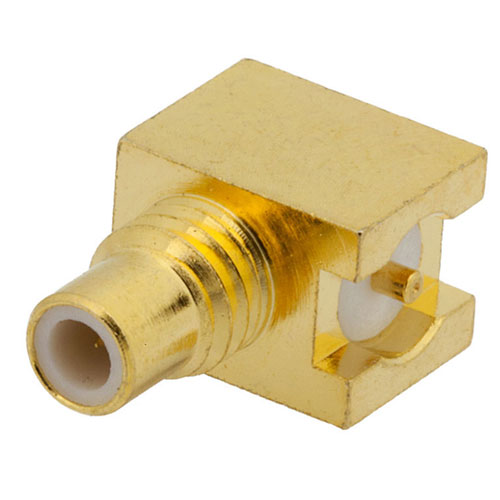 Smc Jack Right Angle Connector Solder Attachment Surface Mount Pcb