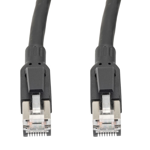 Category 6a 10gig HDBaseT Ethernet AV Cable Assembly SF UTP Double Shielded 24AWG Solid RJ45