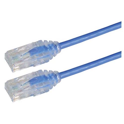 Category 6 Slim Ethernet Patch Cable, Unshielded, Blue, 3.0Ft - TRD628BL-3