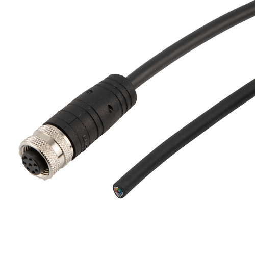 M12 8 Position IP67 A-Code Industrial Outdoor Pigtail Cable Assembly ...