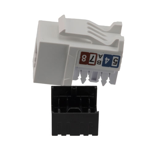 Cat6a RJ45 Keystone Jack, IDC 110 90 degrees Punch Down, UTP ...