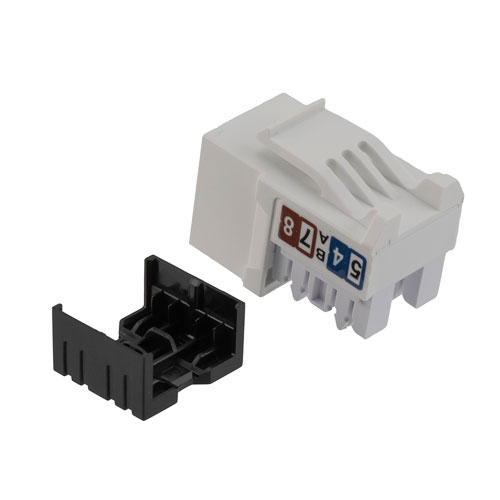 Cat6a RJ45 Keystone Jack, IDC 110 90 degrees Punch Down, UTP ...