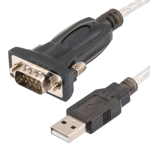 USB 2.0 to RS232 Converter Cable, USB Type A Male to DB9 Male, PVC ...