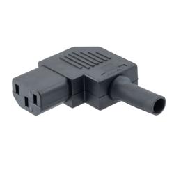 Picture of Side-Entry Power Connector, Cable-Mount, C13 Connector, Nylon 66