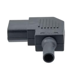 Picture of Side-Entry Power Connector, Cable-Mount, C13 Connector, Nylon 66