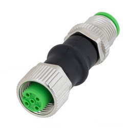 M12 T Connector 5 Pin Male to Female Adapter