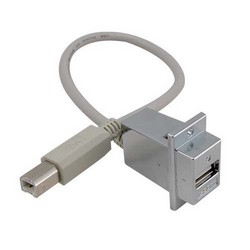 Picture of USB Surge Protector, Type B / Type A Panel Mount Style with Pigtail Cable - 72"