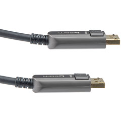 Picture of Armored DisplayPort 1.4 to DisplayPort Active Optical Cable, 8K, 30 Meters