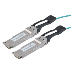 Picture of Active Optical Cable QSFP28 to QSFP28, 100G, 1 Meter riser rated (OFNR), Dell Compatible