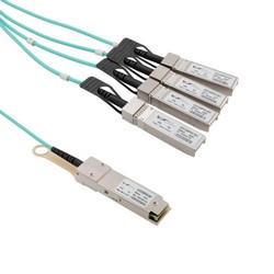 Picture of Active Optical Cable Breakout QSFP+ 40Gbps to 4x10G SFP+, 5 meters, MSA Compatible