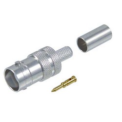 Picture of RP BNC Crimp Jack for RG58, 195-Series Cable