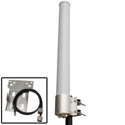 Picture of 2.4 GHz 10 dBi Dual Polarized MIMO Omni Antenna w/Ubiquiti® RocketM2 Mounting Kit
