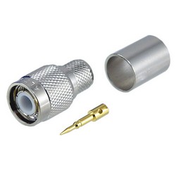 Picture of TNC-Male Reverse Thread Crimp for RG8, 400-Series Cable