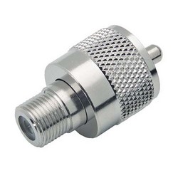 Picture of Coaxial Adapter, F-Female / UHF Male (PL259)