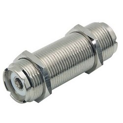 Picture of Coaxial Adapter, UHF Feed-Thru Female / Female