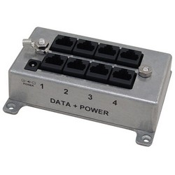 Picture of Four-Port CAT5 Passive PoE Midspan/Injector