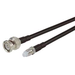 Picture of FME Jack to BNC Male (Plug), Pigtail 10 ft 195-Series