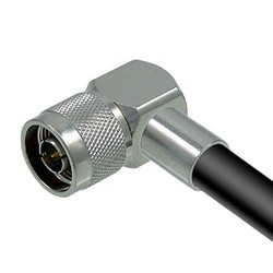 Picture of N-Male Right Angle to N-Male 400 Series Assembly 50 ft