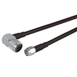 Picture of SMA-Male to N-Male Right Angle, Pigtail 2 ft 195-Series