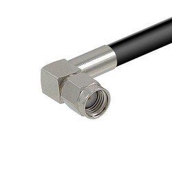 Picture of RP-TNC Plug to RP-SMA Plug Right Angle, Pigtail 19" 100-Series