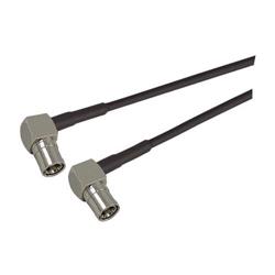 Picture of SMB Plug Right Angle to SMB Plug Right Angle Pigtail, 12" 100-Series