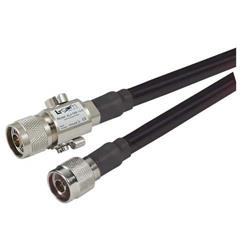 N-Male to N-Male Lightning Protector, 400-Series Cable Assembly - 2 ft