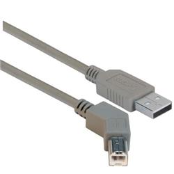 Picture of 45 Degree USB Cable, Straight A Male / 45 Degree Left Angled B Male, 0.75 m